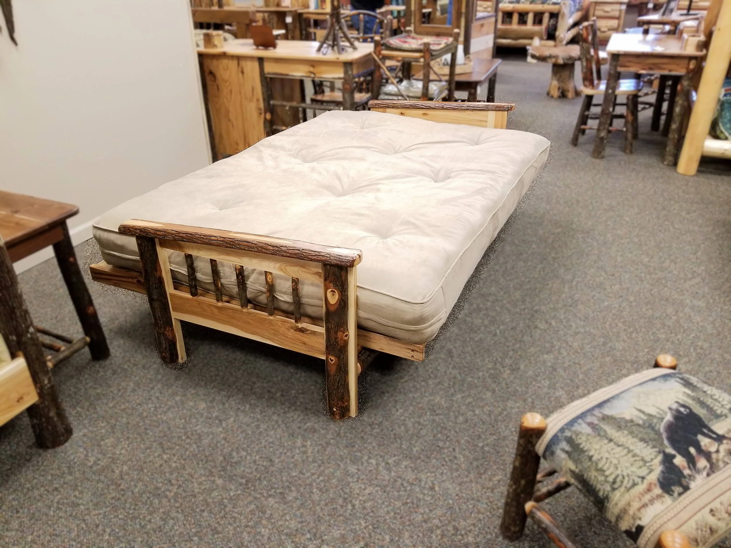 Hickory Futon — EZ Mountain Rustic Furniture